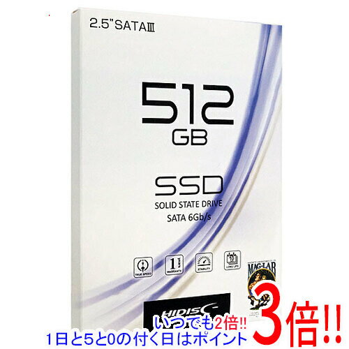 Rakuten - 【いつでも2倍！1日と5.0のつく日、18日は3倍！】HI-DISC 内蔵2.5インチSSD 512GB HDSSD512GJP3