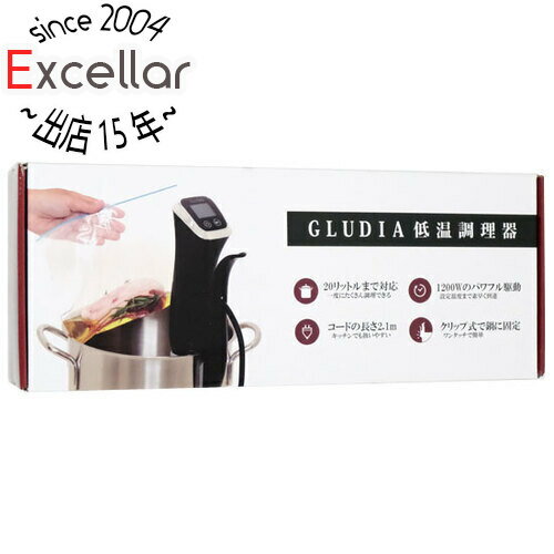 商品名STYLUX 低温調理器 GLUDIA GLU-INM01商品状態 新品です。 商品説明 レシピは全43品！温泉卵やヨーグルト、甘酒なども。 クリップ式固定はワンタッチで楽々！コードも2.1mと使いやすい長さ。 PSE取得済み、鍋を傷付けないシリコン素材 商品名 低温調理器 型番 GLUDIA GLU-INM01 仕様 [基本仕様] 調理家電種類 低温調理器 消費電力 1200 W [サイズ・重量] 幅x高さx奥行 75x407x132 mm 重量 1.7 kg その他 ※商品の画像はイメージです。その他たくさんの魅力ある商品を出品しております。ぜひ、見て行ってください。※返品についてはこちらをご覧ください。　