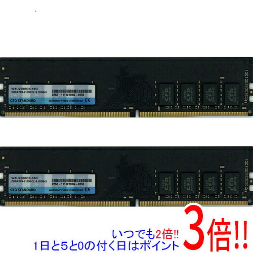 樂天商城 - 【いつでも2倍！1日と5.0のつく日、18日は3倍！】【中古】CFD デスクトップ用 W4U2666CS-16G DDR4 PC4-21300 16GB 2枚組