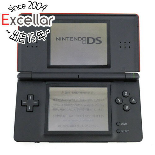 【いつでも2倍!5.0のつく日、18日は3倍!】【中古】任天堂 ニンテンドーDS Lite 赤/黒 USG-S-RMKA 液晶画面いたみ