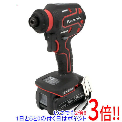 【いつでも2倍！5．0のつく日は3倍！1日も18日も3倍！】【中古】Panasonic 充電ドリルドライバー EZ1DD2J18D-R 赤 未使用