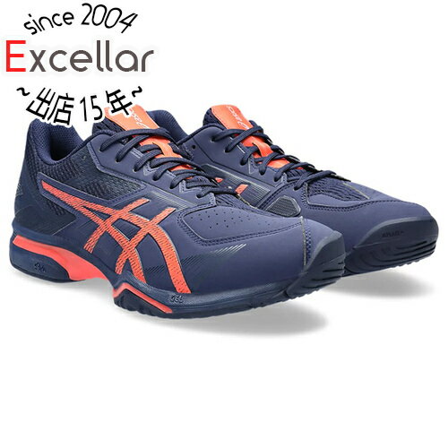 【いつでも2倍 5．0のつく日は3倍 1日も18日も3倍 】asics アシックス 23.0cm テニス シューズ PRESTIGELYTE 4 OC オムニ・クレー 1043A013 ピーコート/フラッシュコーラル