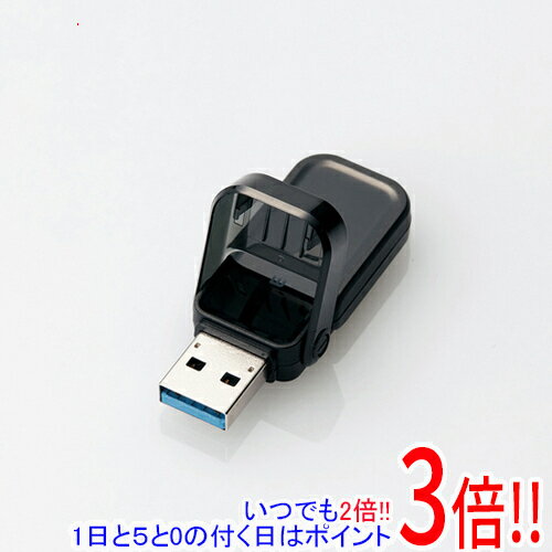 【いつでも2倍！1日と5.0のつく日、18日は3倍！】ELECOM フリップキャップ式USBメモリ MF-FCU3032GBK 3..
