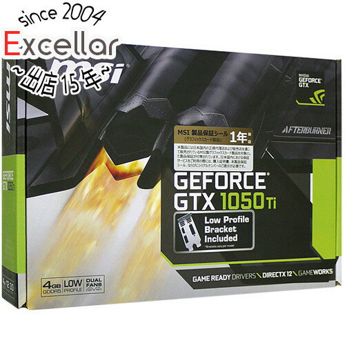 【いつでも2倍！5．0のつく日は3倍！1日も18日も3倍！】【中古】MSI製グラボ GTX 1050 Ti 4GT LP PCIExp 4GB 元箱あり