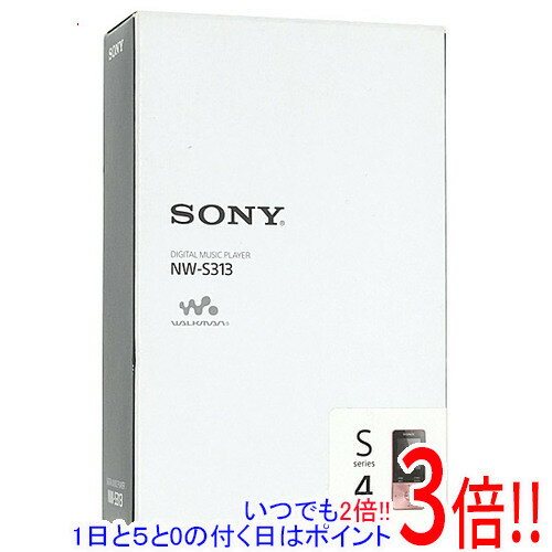 【いつでも2倍！5．0のつく日は3倍！1日も18日も3倍！】【中古】SONYウォークマン Sシリーズ NW-S313 ライトピンク/4GB 未使用