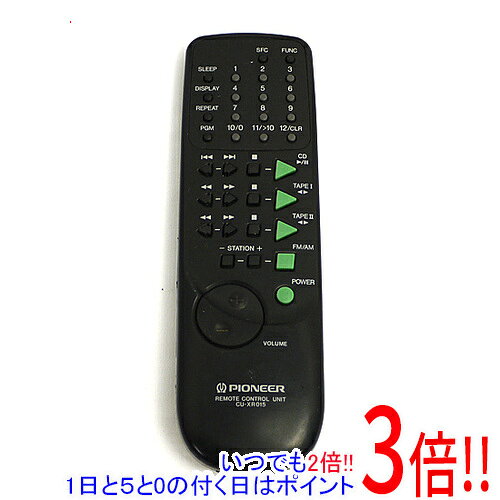 Cameras - 【いつでも2倍！1日と5.0のつく日、18日は3倍！】【中古】PIONEER オーディオリモコン CU-XR015 電池カバーなし