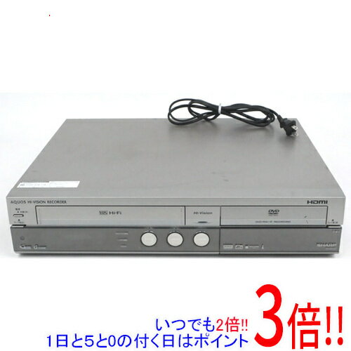 【いつでも2倍！1日と5.0のつく日、18日は3倍！】【中古】SHARP ビデオ一体型DVDレコーダー AQUOS 250GB DV-ACV32 リモコンなし