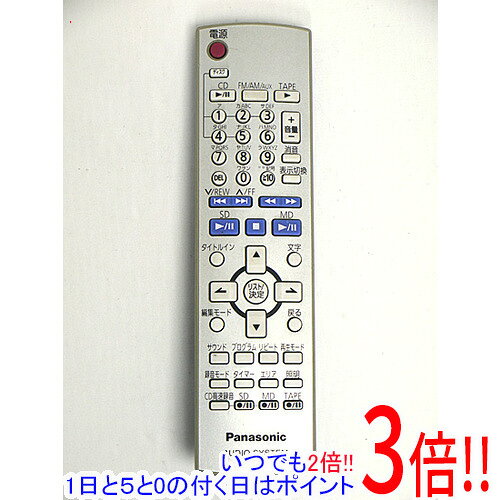 乐天商城 - 【いつでも2倍！1日と5.0のつく日、18日は3倍！】【中古】Panasonic オーディオリモコン EUR7720LD0