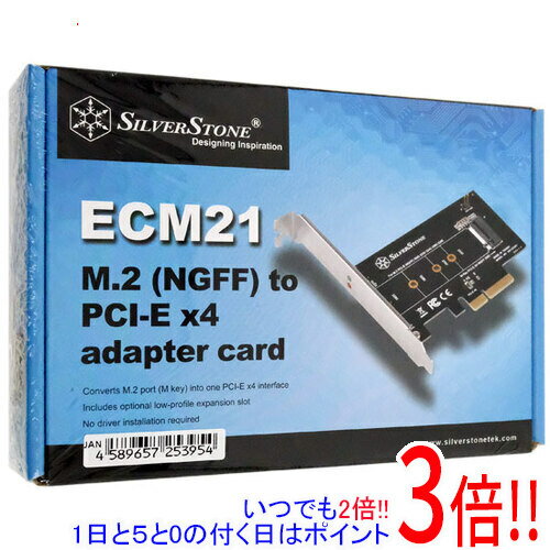 【いつでも2倍！1日と5.0のつく日、18日は3倍！】SILVERSTONE インターフェイスカード SST-ECM21 [M.2]