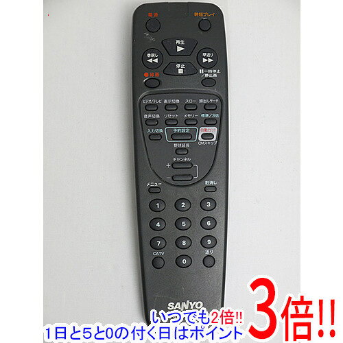 乐天商城 - 【いつでも2倍！1日と5.0のつく日、18日は3倍！】【中古】SANYO製 ビデオリモコン VRC-H640