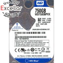 【中古】WesternDigital HDD 2.5inch WD7500BPVX 750GB 9.5mm 2000〜3000時間以内(2)