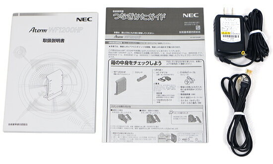 【中古】NEC製 無線LANルーター PA-WF1200HP 元箱あり