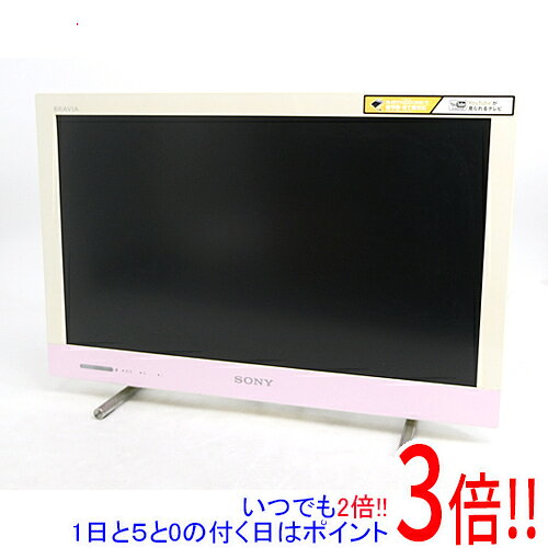 【中古】SONY 22V型 LED液晶テレビ BRAVIA KDL-22EX420 (P) ピンク リモコンなし 本体・液晶画面いたみ