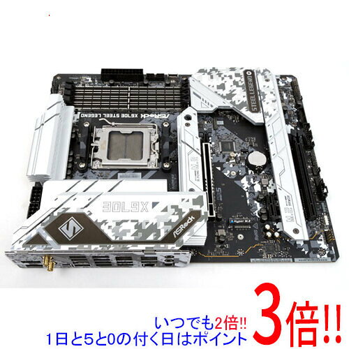 【いつでも2倍！1日と5.0のつく日、18日は3倍！】【中古】ASRock製 ATXマザーボード X670E Steel Legend SocketAM5