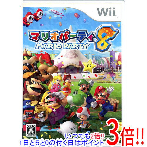 【いつでも2倍！1日と5.0のつく日、18日は3倍！】【中古】マリオパーティ8 Wii 説明書なし・ディスク傷・カバー・ケースいたみ