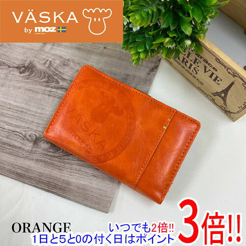 Rakuten - 【いつでも2倍！1日と5.0のつく日、18日は3倍！】【新品(開封のみ)】 VASKA by moz カリオン L字ファスナー札入れ VS-0132 オレンジ