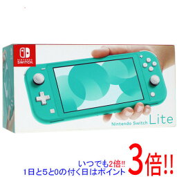 【いつでも2倍！5．0のつく日は3倍！1日も18日も3倍！】【中古】任天堂 Nintendo Switch Lite(ニンテンドースイッチ ライト) HDH-S-BAZAA ターコイズ 本体いたみ 元箱あり