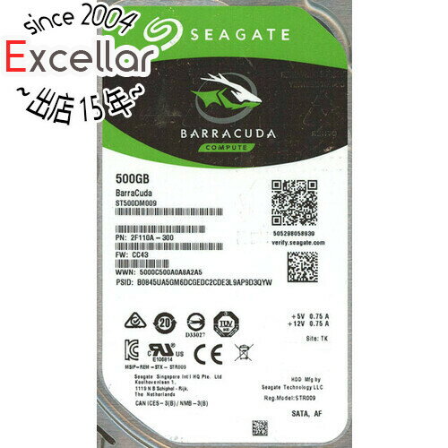 ył2{I5D0̂3{I1183{IzyÁzSEAGATEHDD ST500DM009 500GB SATA600 7200 500`1000Ԉȓ