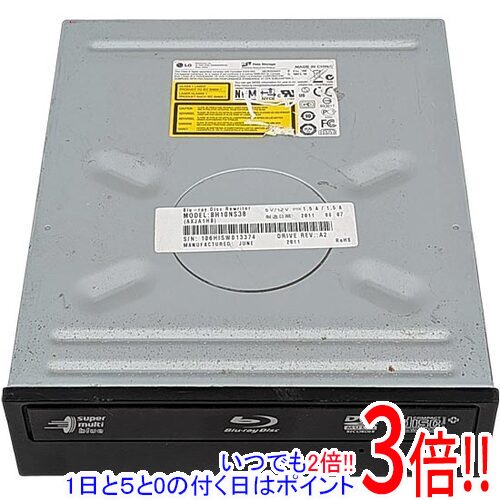 商品名【中古】LGエレクトロニクス 内蔵型ブルーレイドライブ BH10NS38 本体いたみ商品状態動作確認済みの中古品です。※中古品のため、使用感や傷、汚れ等がございます。※本体、ベゼルに割れ・キズ・汚れなどの傷みが見られます。型番BH10NS38仕様設置方式：内蔵[対応メディア]BD-RBD-REDVD-RDVD-RWDVD-R DLDVD+RDVD+RWDVD+R DLDVD-RAM接続インターフェース：SATA付属品※付属品なし。本体のみとなります。ご確認のうえご検討ください。その他※掲載画像は代表画像です。実際の商品と細部が異なる場合がございますので、商品状態につきましては表記の内容をご確認ください。※返品についてはこちらをご覧ください。　