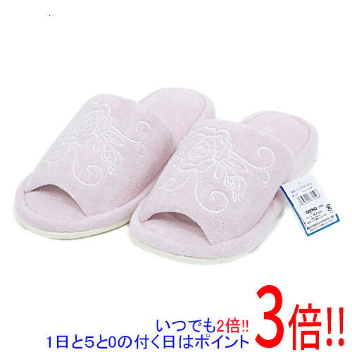 樂天商城 - 【いつでも2倍！1日と5.0のつく日、18日は3倍！】【新品(開封のみ)】 センコー スリッパ クリアローズ2 エレガントな薔薇模様 フリーサイズ 67150 ライトピンク