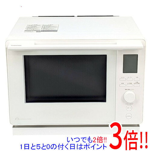 【延長保証対応!!】【新品(開封のみ)】 TOSHIBA 角皿式スチームオーブンレンジ 石窯ドーム ER-D100C(W) ミルキーホワイト
