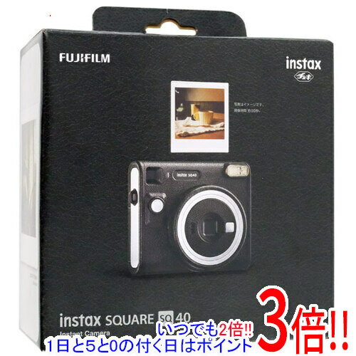 【延長保証対応!!】FUJIFILM instax SQUARE SQ40 チェキスクエア ブラック
