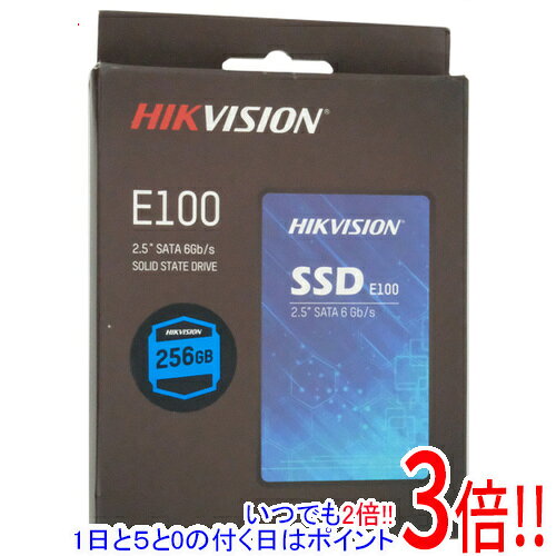 商品名【新品訳あり(箱きず・やぶれ)】 HIKVISION 2.5インチ SSD HS-SSD-E100/256G 256GB商品状態新品の商品です。外箱に破れや潰れ、汚れなどのダメージがあります。※外箱のダメージのみで、商品自体には影響ございません。型番HS-SSD-E100/256G仕様[スペック]容量 256 GB規格サイズ 2.5インチフラッシュメモリタイプ 3D TLC NANDタイプ 内蔵厚さ 7 mm[パフォーマンス]読込速度 550 MB/s書込速度 450 MB/sランダム読込速度 最大ランダムリード速度(IOPS 4KB)：63,000ランダム書込速度 最大ランダムライト速度(IOPS 4KB)：72,000[耐久性]MTBF(平均故障間隔) 200万時間TBW 120 TBWDWPD 0.42その他※掲載画像は代表画像です。実際の商品と細部が異なる場合がございますので、商品状態につきましては表記の内容をご確認ください。※返品についてはこちらをご覧ください。　