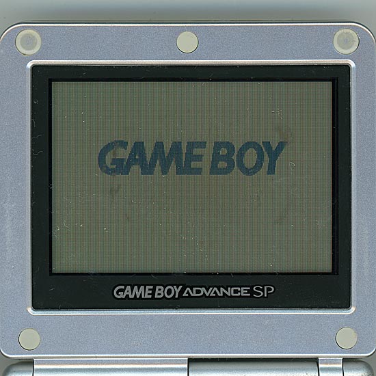 【いつでも2倍！5.0のつく日、18日は3倍！】【中古】任天堂 ゲームボーイアドバンスSP プラチナシルバー 液晶画面いたみ