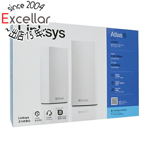 【いつでも2倍 5．0のつく日は3倍 1日も18日も3倍 】LINKSYS AX3000 Wi-Fi6 デュアルバンド メッシュルーター Atlas 6 MX2002-JP