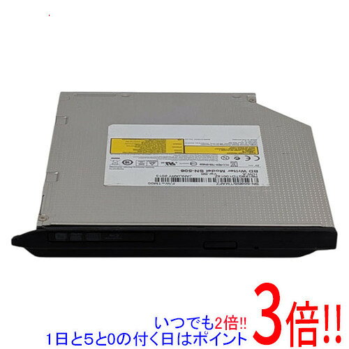 商品名【中古】東芝サムスン 内蔵型ブルーレイドライブ SN-506BB商品状態動作確認済みの中古品です。※中古品のため、使用感や傷、汚れ等がある場合がございます。型番SN-506BB仕様[基本スペック]設置方式 内蔵接続インターフェース SATAキャッシュ 4MB3D対応 ○[再生可能メディア]BD-R ○BD-R DL ○BD-RE ○BD-RE DL ○BD-R XL ○BD-RE XL ○DVD-R ○DVD-RW ○DVD-R DL ○DVD+R ○DVD+RW ○DVD+R DL ○DVD-RAM ○[記録可能メディア]BD-R ○BD-R DL ○BD-RE ○BD-RE DL ○BD-R XL ○BD-RE XL ○DVD-R ○DVD-R DL ○DVD+R ○DVD+R DL ○DVD-RW ○DVD+RW ○DVD-RAM ○[書き込み速度]DVD-R書き込み速度 8 倍速DVD-RW書き換え速度 6 倍速DVD+R書き込み速度 8 倍速DVD+RW書き換え速度 8 倍速DVD-RAM書き換え速度 5 倍速CD-R書き込み速度 24 倍速CD-RW書き込み速度 24 倍速BD-R書き込み速度 6 倍速BD-RE書き換え速度 2 倍速[サイズ・重量]重さ 150 g幅x高さx奥行 128x12.7x126.1 mm付属品※付属品なし。本体のみとなります。ご確認のうえご検討ください。その他※掲載画像は代表画像です。実際の商品と細部が異なる場合がございますので、商品状態につきましては表記の内容をご確認ください。※返品についてはこちらをご覧ください。　