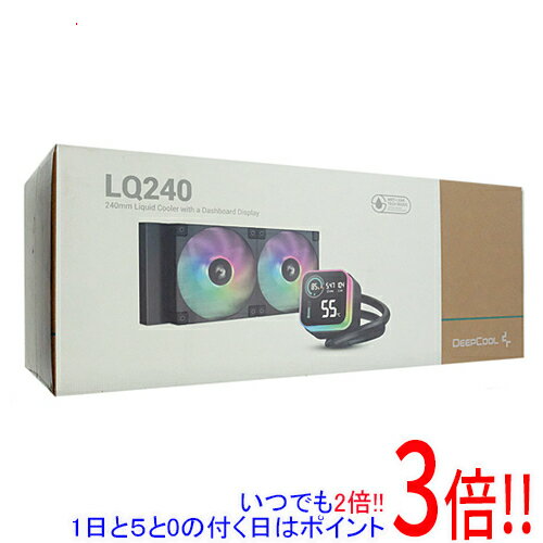 【いつでも2倍！1日と5.0のつく日、18日は3倍！】DEEPCOOL 水冷CPUクーラー 120mm LQ240 R-LQ240-BKLSMW-G-1