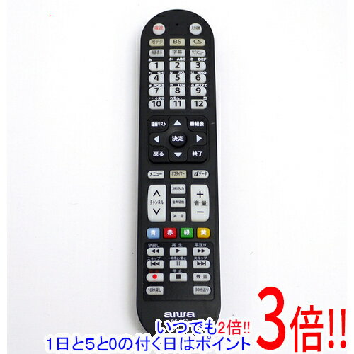 乐天商城 - 【いつでも2倍！1日と5.0のつく日、18日は3倍！】【中古】AIWA テレビリモコン RC-A03