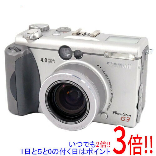 【いつでも2倍！1日と5.0のつく日、18日は3倍！】【中古】Canon製 PowerShot G3 400万画素 本体のみ