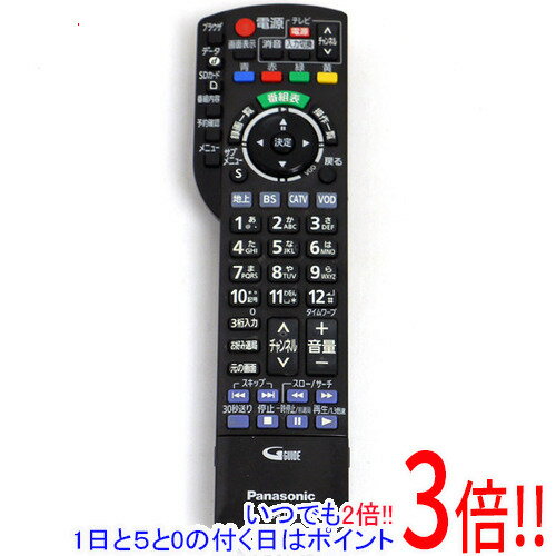 【いつでも2倍！1日と5.0のつく日、18日は3倍！】【中古】Panasonic CATVリモコン N2QAYB000526 本体いたみ