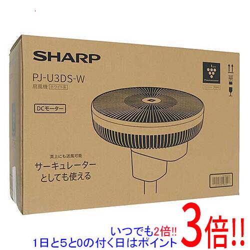 乐天商城 - 【延長保証対応!!】SHARP プラズマクラスター扇風機 PJ-U3DS-W ホワイト