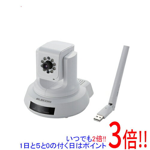 【いつでも2倍！1日と5.0のつく日、18日は3倍！】【新品(箱きず・やぶれ)】 ELECOM ネットワークカメラ NCC-EWNP100WH
