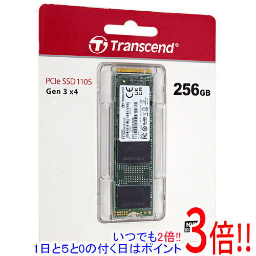 【いつでも2倍！1日と5.0のつく日、18日は3倍！】Transcend PCIe SSD 110S TS256GMTE110S 256GB