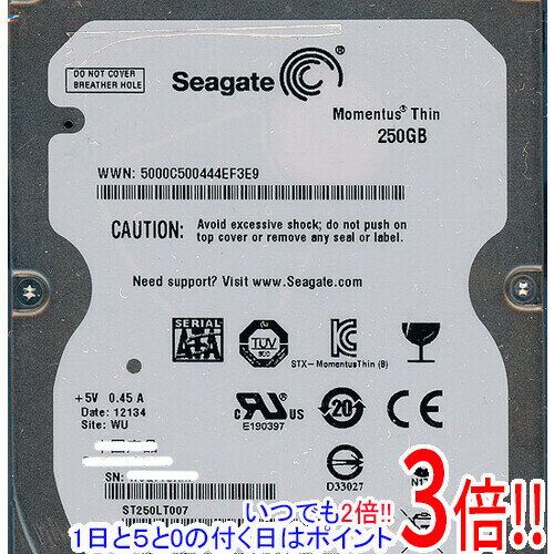 Rakuten - 【いつでも2倍！1日と5.0のつく日、18日は3倍！】SEAGATE製HDD ST250LT007 250GB SATA300 7200