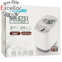 【延長保証対応!!】TWINBIRD コンパクト精米器 精米御膳 MR-E751W ホワイト
