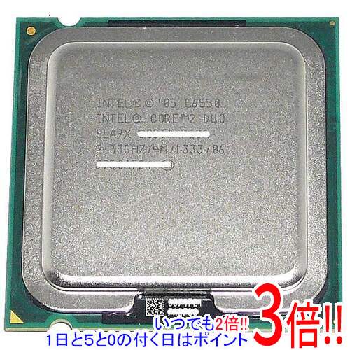 【いつでも2倍！1日と5.0のつく日、18日は3倍！】【中古】Core 2 Duo E6550 2.33GHz FSB1333MHz LGA775..