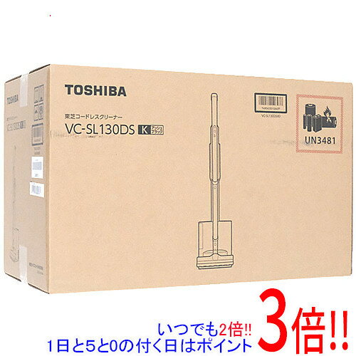 Rakuten - 【延長保証対応!!】【新品(開封のみ)】 TOSHIBA コードレスクリーナー VC-SL130DS(K) アッシュブラック