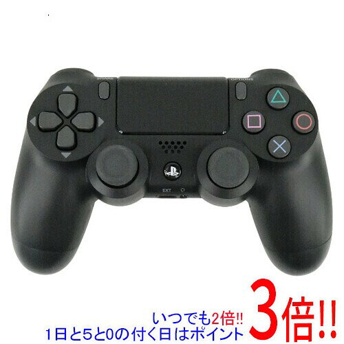 【中古】SONY ワイヤレスコントローラー DUALSHOCK4 ジェット・ブラック CUH-ZCT2J 本体のみ 未使用