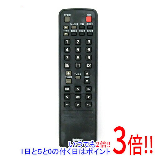 【いつでも2倍！1日と5.0のつく日、18日は3倍！】【中古】UNIDEN 地デジチューナー用リモコン RM-E23 本体いたみ