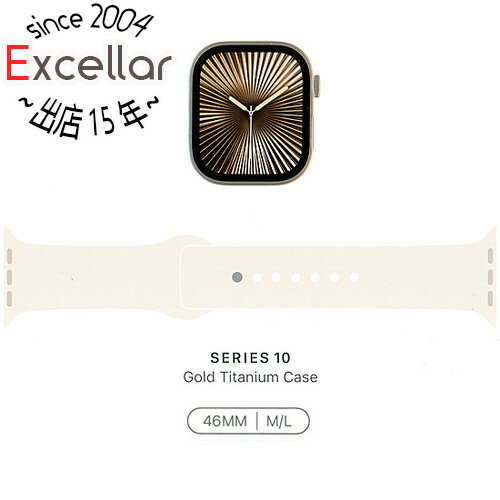【いつでも2倍!5.0のつく日、18日は3倍!】Apple Watch Series 10 GPS+Cellularモデル 46mm MWYY3J/A ゴールドチタニウムケース・スターライトスポーツバンド M/L 【いつでも2倍!5.0のつく日、18日は3倍!】Apple Watch Series 10 GPS+Cellularモデル 46mm MWYY3J/A ゴールドチタニウムケース・スターライトスポーツバンド M/L