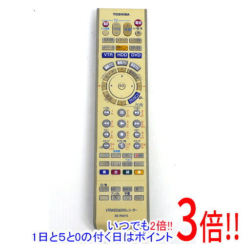 Rakuten - 【いつでも2倍！1日と5.0のつく日、18日は3倍！】【中古】TOSHIBA製 VTR＆HDD＆DVDレコーダー用リモコン SE-R0215(79101773)