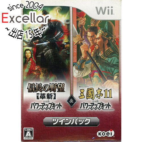 【いつでも2倍！5．0のつく日は3倍！1日も18日も3倍！】【新品訳あり(箱きず・やぶれ)】 信長の野望・革新 with パワーアップキット＆三國志11 with パワーアップキット ツインパック Wii