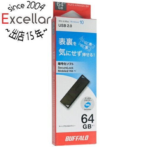 ył2{I5D0̂3{I1183{IzBUFFALO ǂUSB[ RUF2-KR64GA-BK 64GB ubN