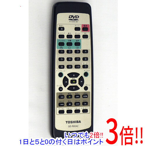 乐天商城 - 【いつでも2倍！1日と5.0のつく日、18日は3倍！】【中古】TOSHIBA製 DVDリモコン SE-R0042