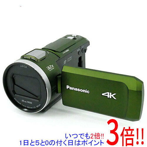 商品名【中古】Panasonic デジタル4Kビデオカメラ HC-VX2M-G フォレストカーキ商品状態 動作確認済の中古品です。 ※中古品ですので、傷、汚れ等ある場合がございます。ご理解の上、ご検討お願いします。 商品説明 暗いシーンも高精細な4K撮影が可能で、高操作性能が特徴のデジタル4Kビデオカメラ。ライカディコマーレンズ採用で、広角25mmや光学24倍ズームを実現。 「ハイライトシェア」機能により撮影映像を自動で編集、ハイライト作成ができ、「あとからスロー＆クイック」で簡単にオリジナルの効果演出ができる。 「アダプティブO.I.S.」「ボールO.I.S.機構」搭載で、ブレを抑えた映像記録ができ、映像をブルーレイ・DVDレコーダー ディーガに転送・保存が可能。 商品名 デジタル4Kビデオカメラ 型番 HC-VX2M-G [フォレストカーキ] 仕様 [基本仕様] 画質 4K 撮像素子 MOS 1/2.5型 総画素数 857万画素 動画有効画素数 829万画素 静止画有効画素数 829万画素 タイプ ハンディカメラ 光学ズーム 24 倍 デジタルズーム 250 倍 記録メディア 内蔵メモリー (64GB)/SDカード/SDHCカード/SDXCカード 液晶モニター 3 型(インチ) 手ブレ補正機構 光学式 焦点距離 25mm〜600mm F値 F1.8〜F4 [詳細仕様] タッチパネル ○ メモリー静止画記録形式 JPEG メモリー動画解像度 3840×2160 インターフェース microUSB2.0/microHDMI 付属バッテリー VW-VBT190-K 最低被写体照度 0.5 ルクス 内蔵マイク 5.1chサラウンド/ズームマイク/ガンマイク/ステレオマイク 外部マイク入力 ステレオミニジャック [ネットワーク] Wi-Fi ○ [サイズ・重量] 幅x高さx奥行き 68x77x142 mm 本体重量 430 g メーカー名 Panasonic 付属品 ※画像のものがすべてです。ご確認後、ご検討お願い致します。 その他 ※商品の画像はイメージです。その他たくさんの魅力ある商品を出品しております。ぜひ、見て行ってください。※返品についてはこちらをご覧ください。　