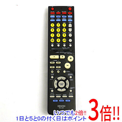 樂天商城 - 【いつでも2倍！1日と5.0のつく日、18日は3倍！】【中古】DENON オーディオリモコン RC-941 電池カバーなし